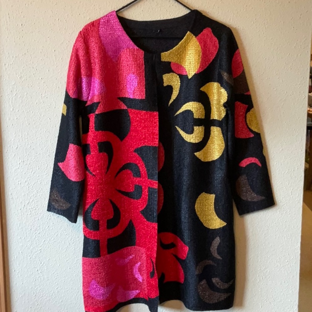 Berek Geometric Evening Tunic Jacket - image 1